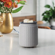 Gray Hobnail Flip Dish Wax Warmer