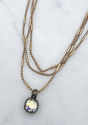 Kamille Gold/AB Delicate Layer Necklace