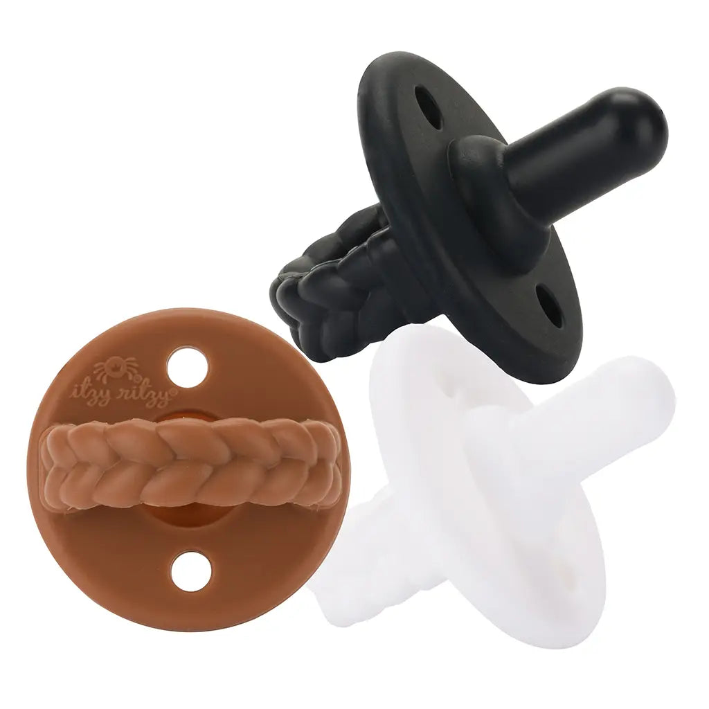 Coffee & Cream Sweetie Soother™ Silicone Pacifier Set of 3