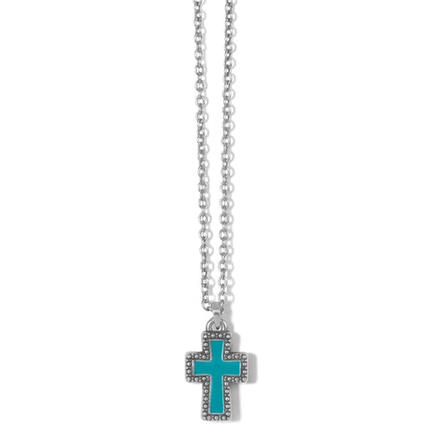 Dazzling Cross Petite Necklace