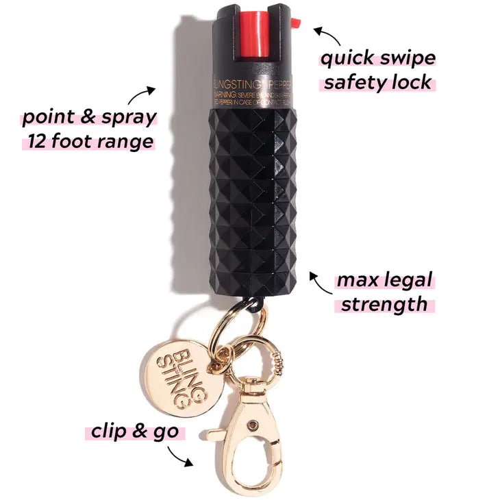 Metallic Studded Pepper Spray