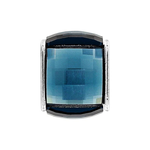 Blue Ice Cube Bead