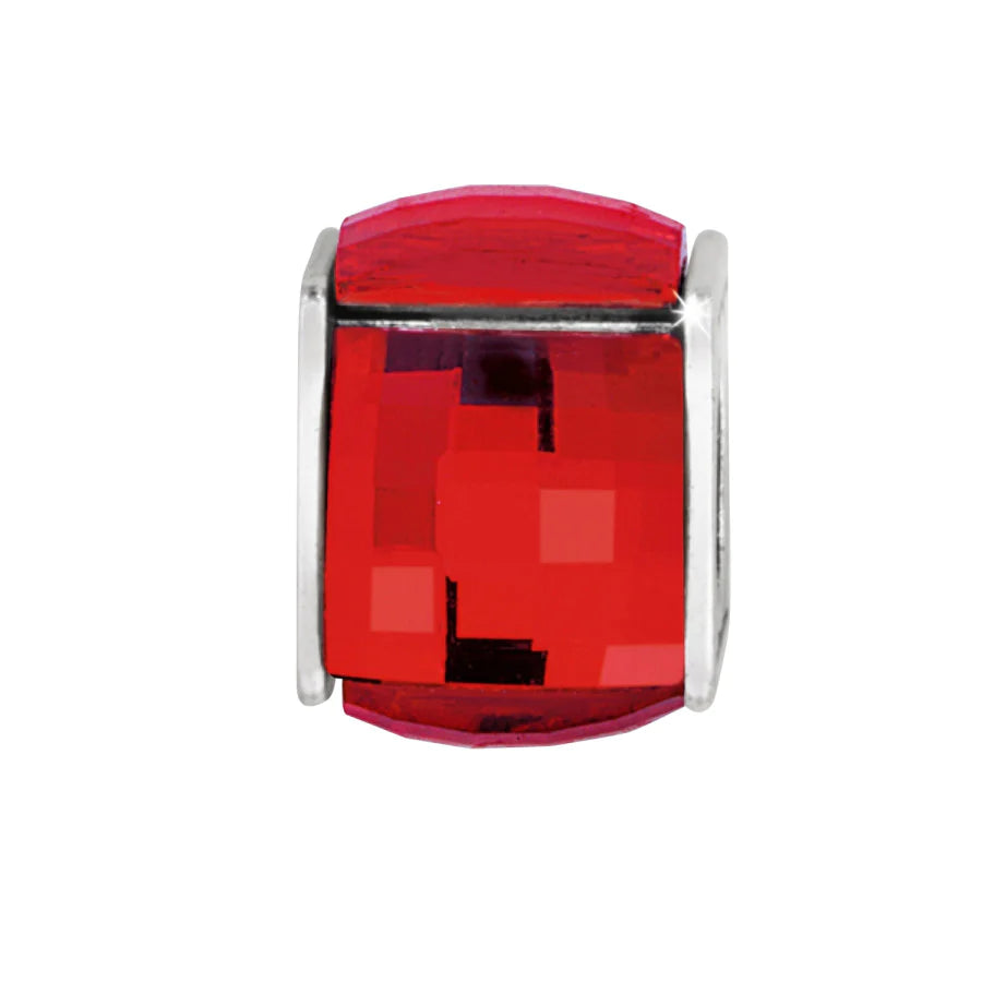 Red Ice Cube Bead