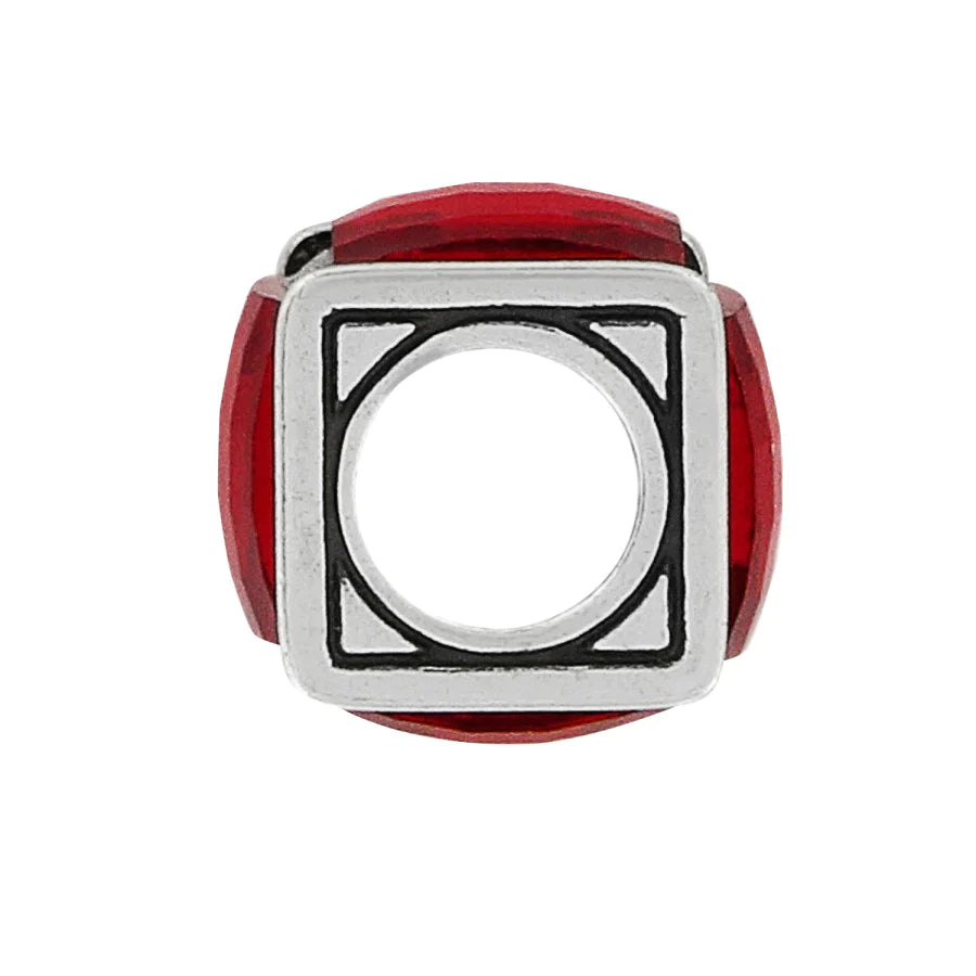 Red Ice Cube Bead