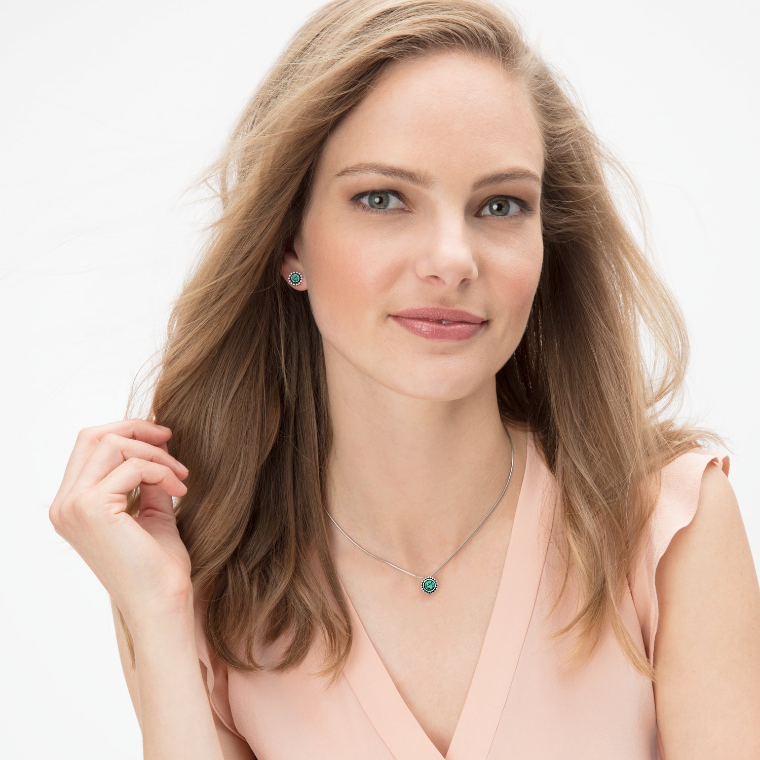Twinkle Emerald Mini Post Earrings