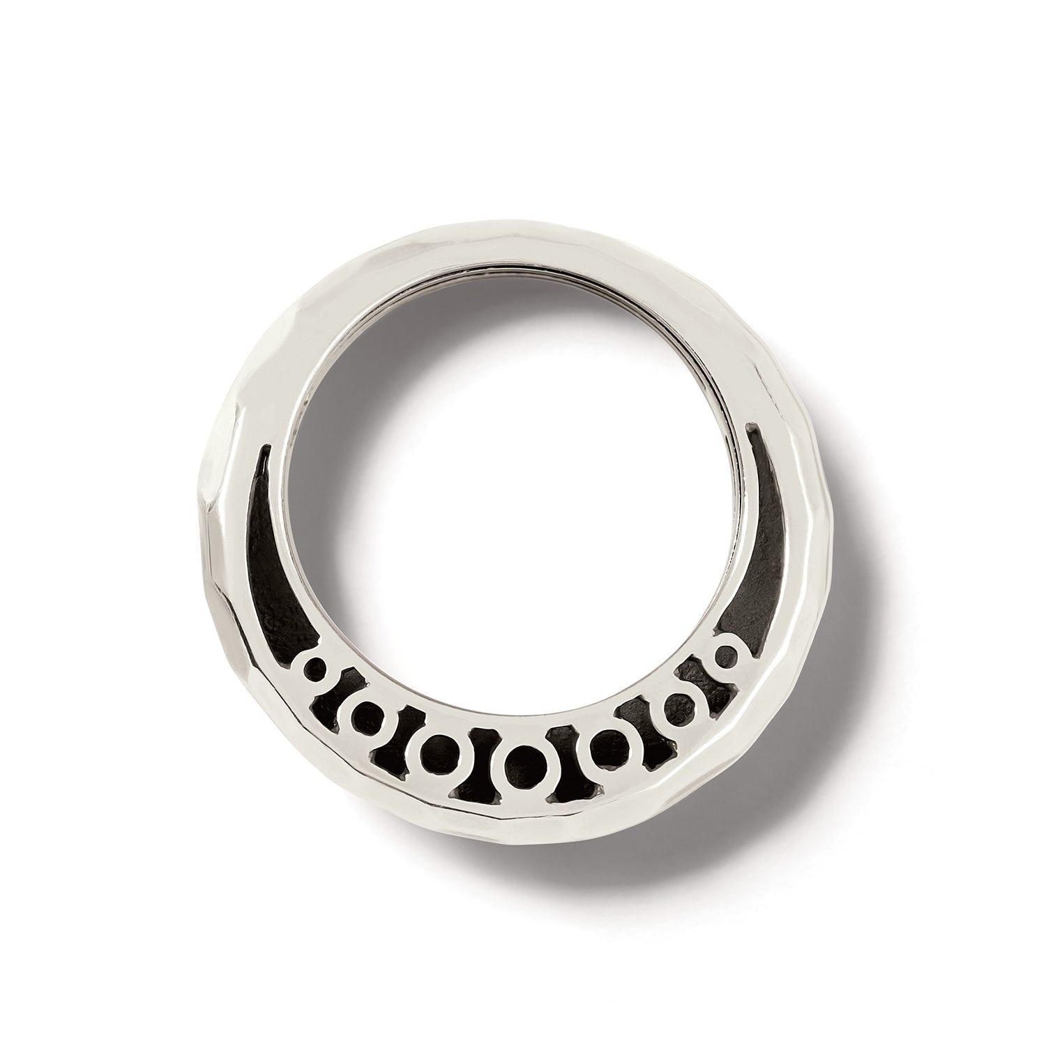 Inner Circle Silver Double Ring