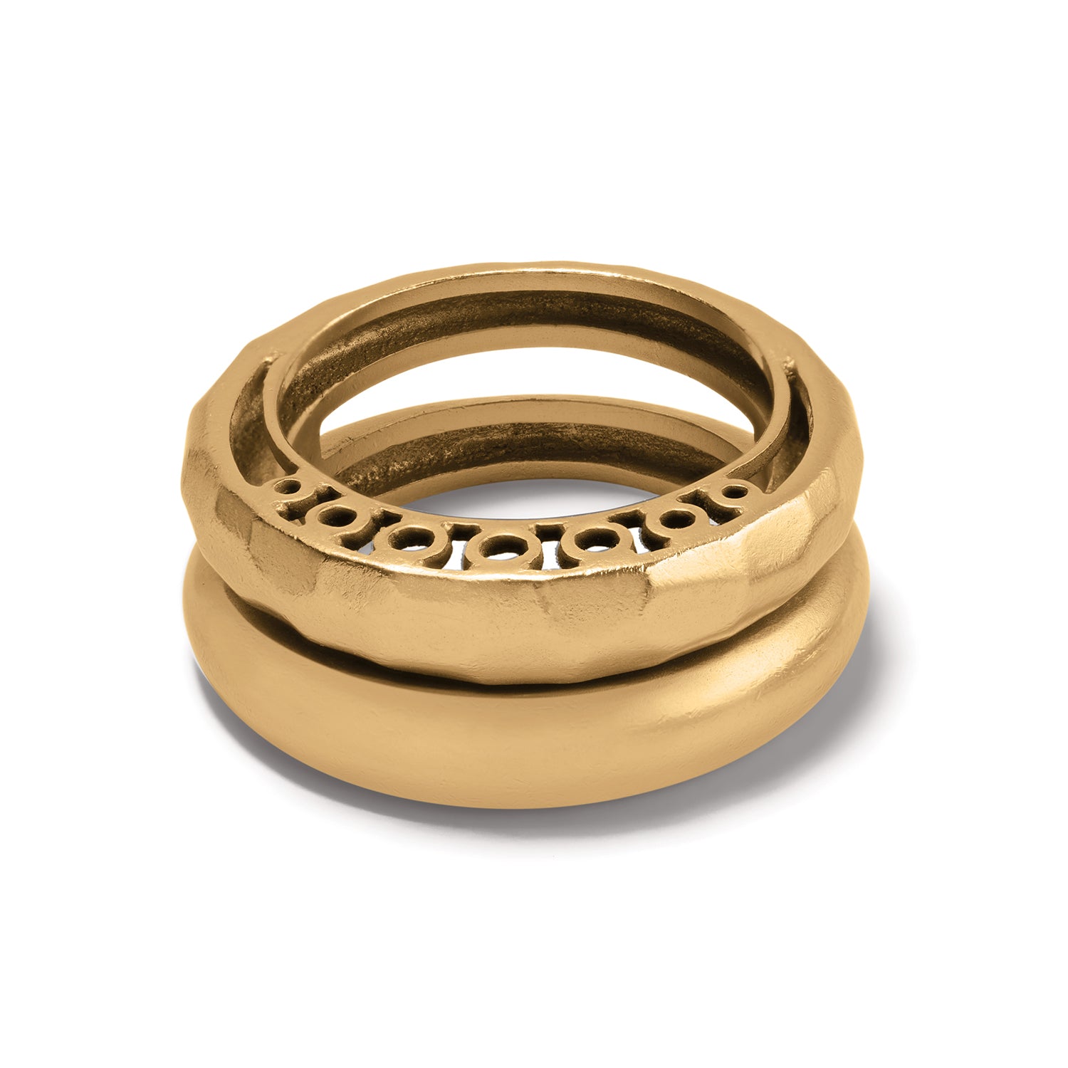 Inner Circle Gold Double Ring