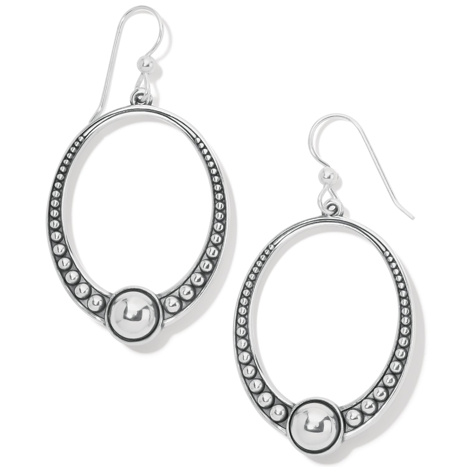 Pretty Tough Oval French Wire Earrings