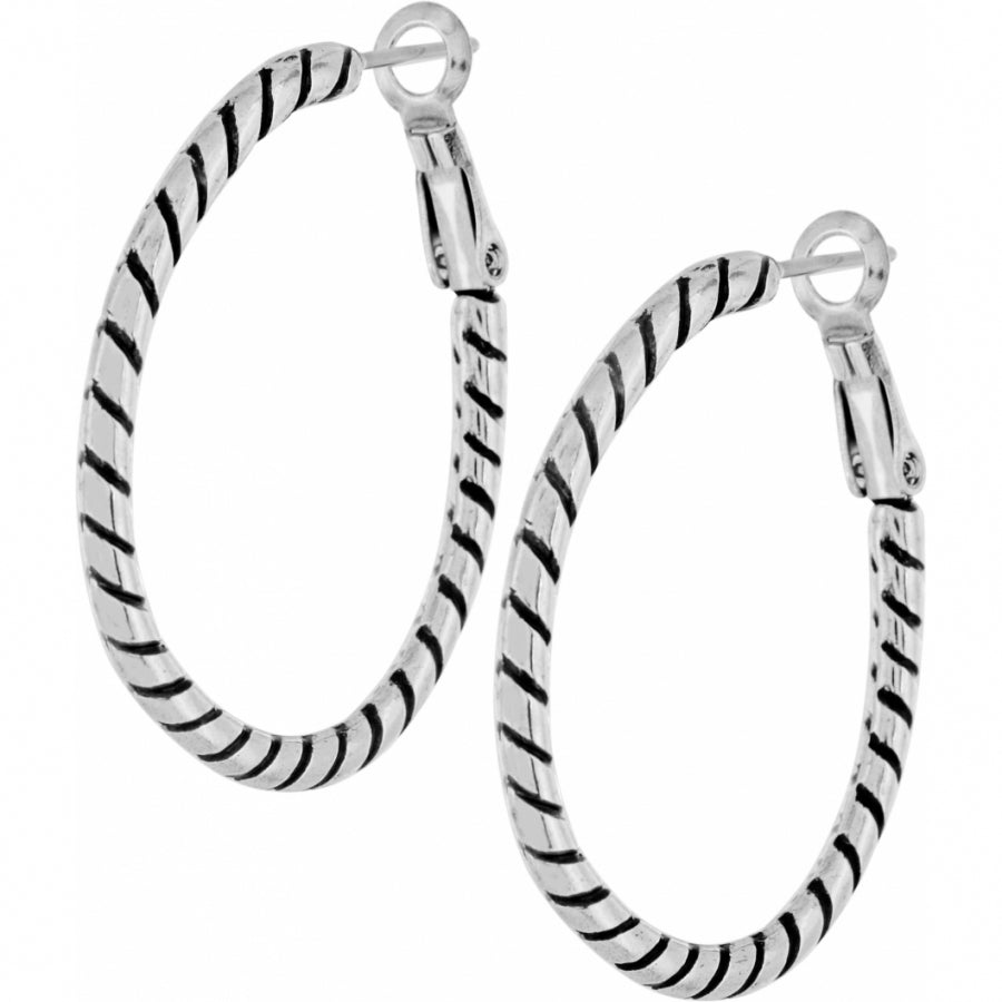 Twist Oval Hoop Earrings