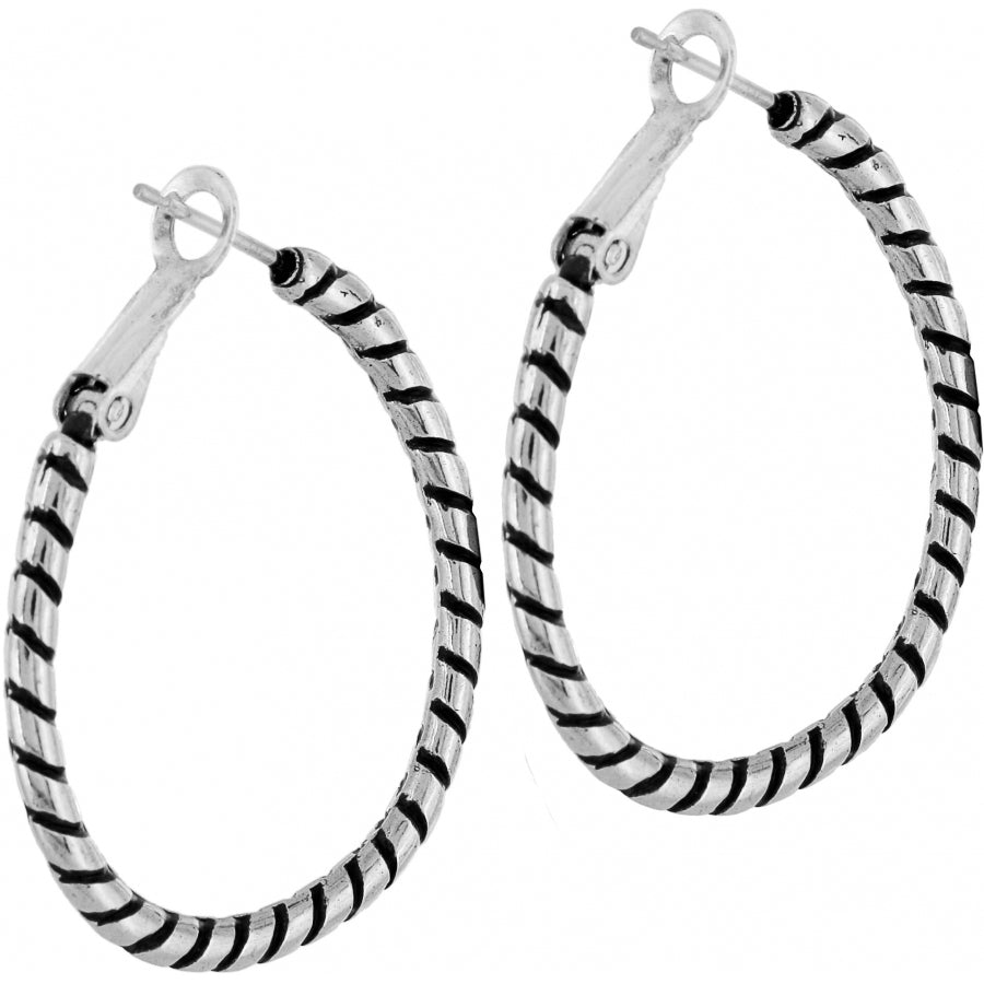 Twist Oval Hoop Earrings