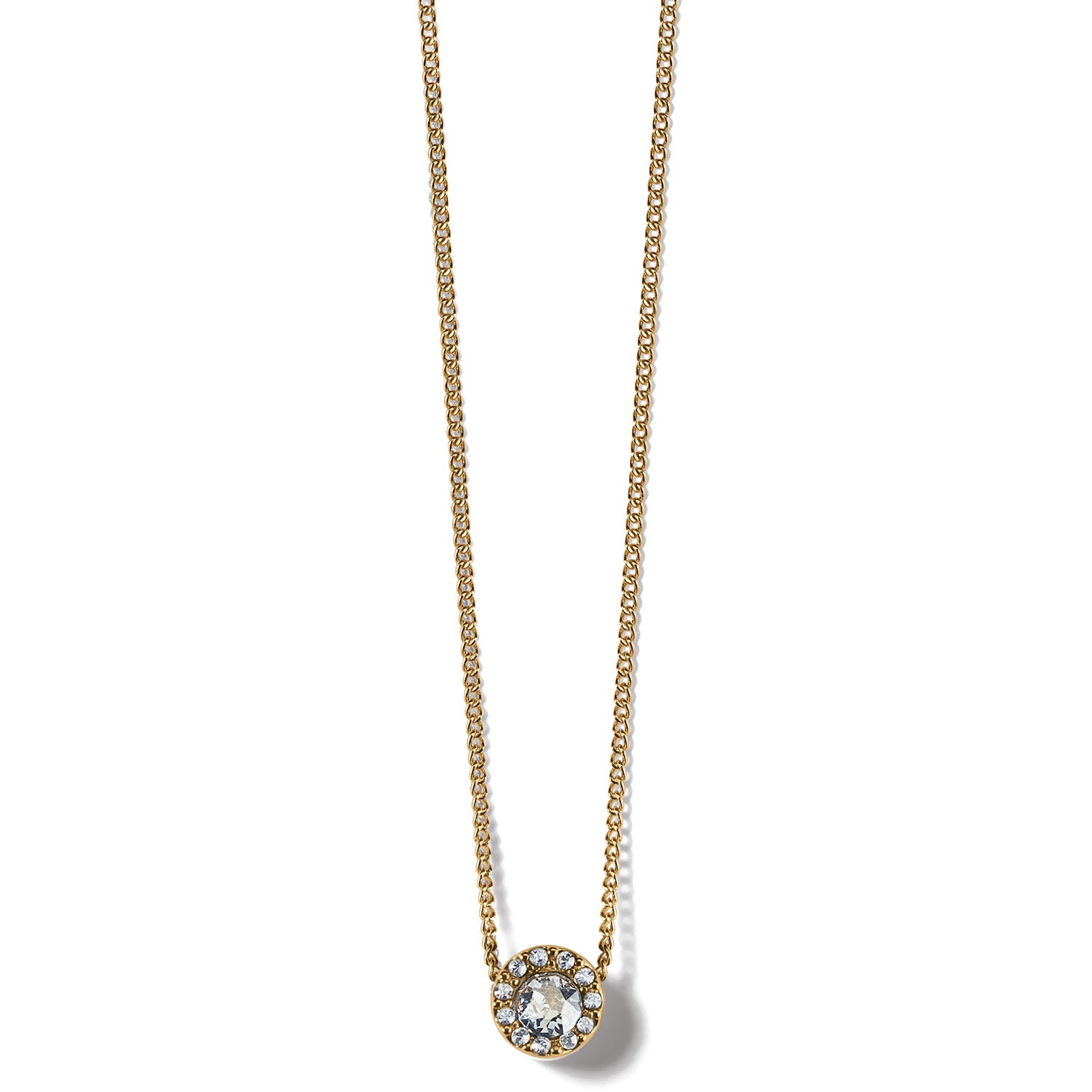 Illumina Gold Solitaire Necklace